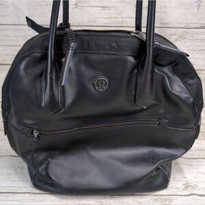Lululemon Happy Hatha Hour Bag Black Weekender Gym Bag
